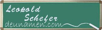 Leopold Schefer Visitenkarte